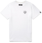 rag & bone - Embroidered Cotton-Jersey T-Shirt - White