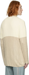 LGN Louis Gabriel Nouchi Off-White Mock Neck Sweater