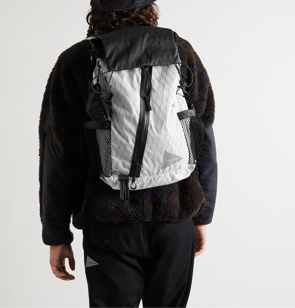 And Wander - X-Pac Printed Ripstop Backpack - White and Wander