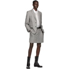 Situationist Grey Wool Classic Half Pleated Skirt