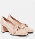 Jimmy Choo Evin 65 leather loafer pumps