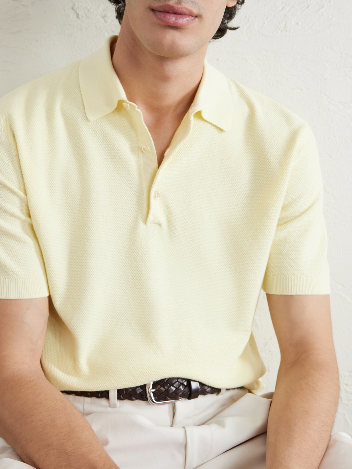 Boglioli - Cotton-Piqué Polo Shirt - Yellow