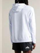 Nike Running - Trail Magic Hour Logo-Print Cotton-Blend Dri-FIT Hoodie - Gray