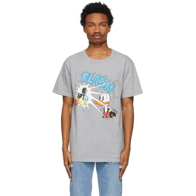 Photo: Gucci Grey Disney Edition Donald Duck Flash T-Shirt