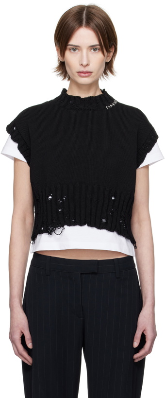 Photo: Marni Black Sleeveless Crewneck Sweater