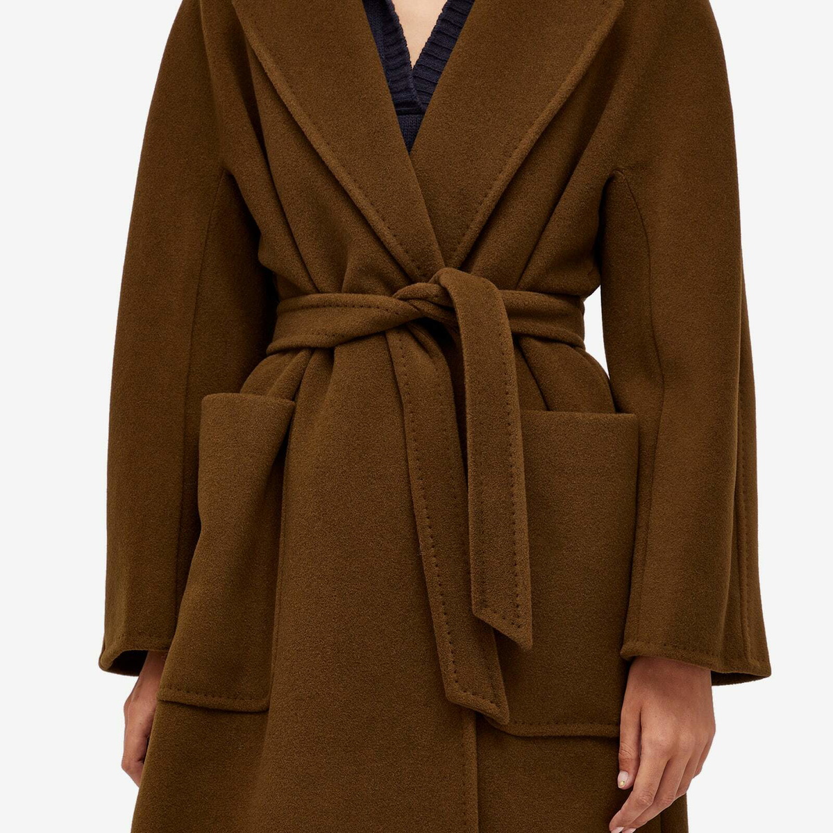 Max Mara Women's Maxi Coat in Tobacco Max Mara