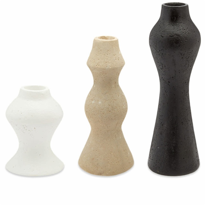 Photo: The Conran Shop Isan Candlesticks - Set of 3 in Grey