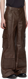 Deadwood SSENSE Exclusive Brown Prance Leather Pants