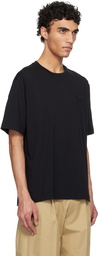 Maison Kitsuné Black Embossed Profile Fox Oversize T-shirt