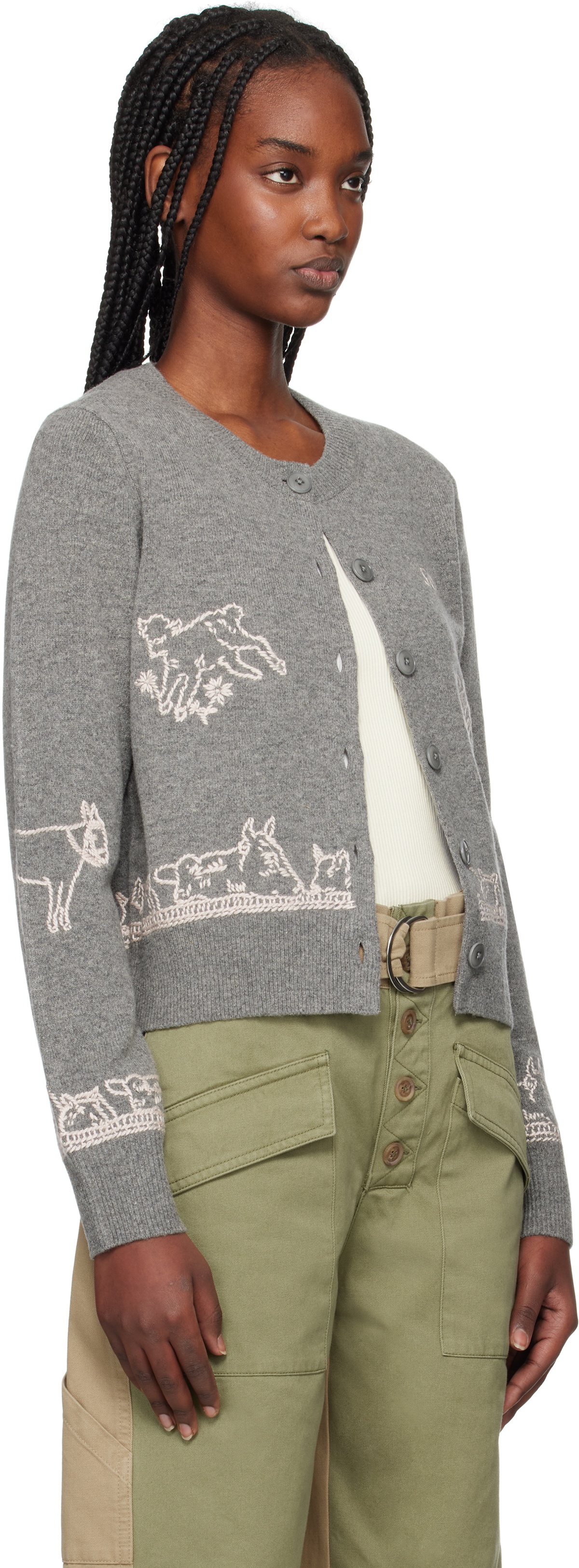 SEA NY Gray Edin Cardigan