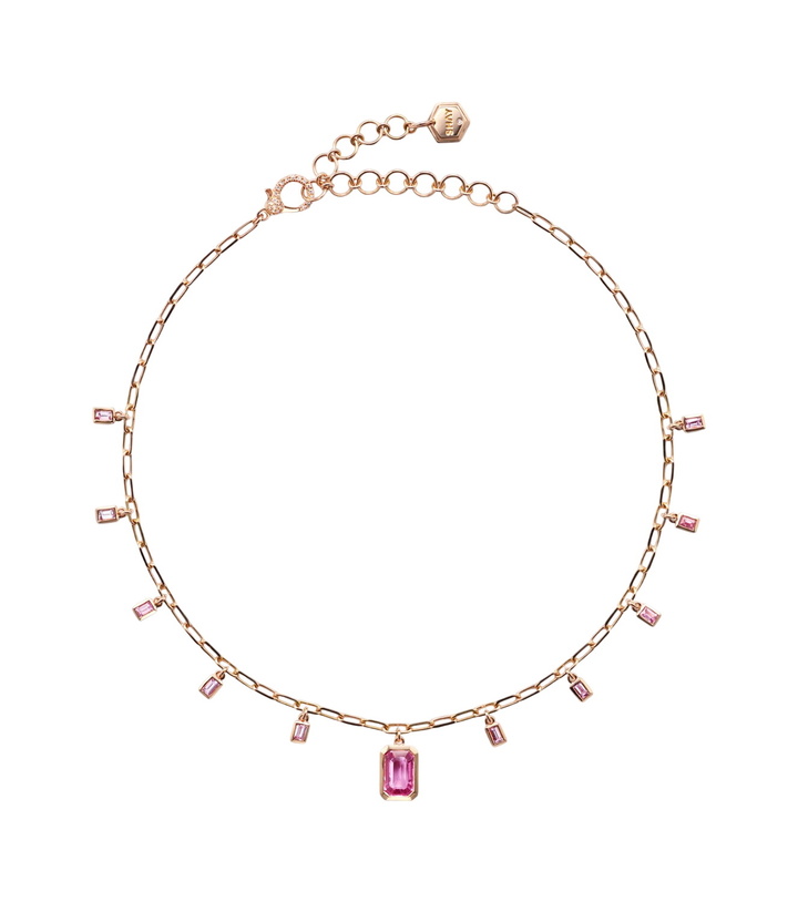 Photo: Shay Jewelry 18kt rose gold choker with sapphire and diamonds