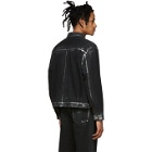 Tanaka SSENSE Exclusive Black and Silver Denim Classic Jacket