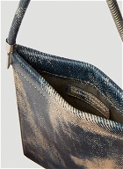 Distressed Hanging Phone Pouch Bag in Blue