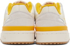 adidas Originals Off-White & Yellow Forum Low Sneakers