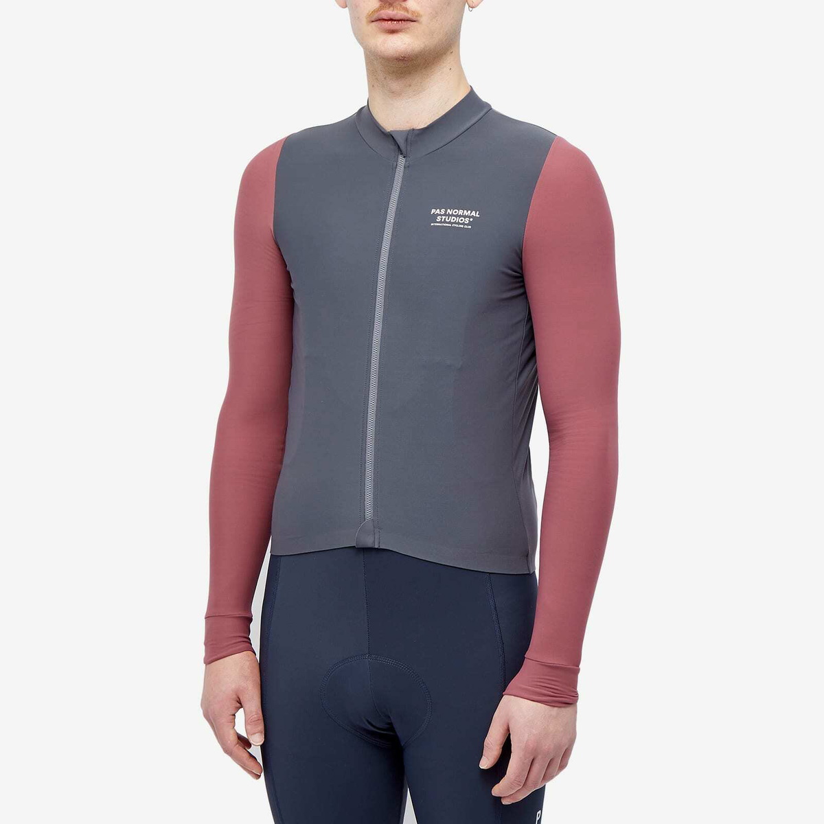 Pas Normal Studios Men's Mechanism Long Sleeve Jersey in Dark Navy