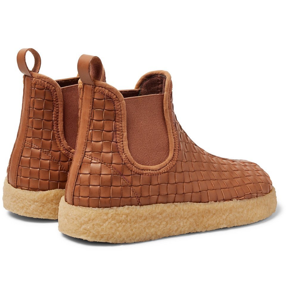 Malibu - Garden Woven Faux Leather Boots - Men - Brown  display picture 1