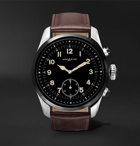 Montblanc - Summit 2 42mm Stainless Steel and Leather Smart Watch - Brown