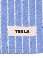 TEKLA Clear Blue Stripes Bath Mat