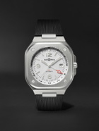 Bell & Ross - BR 05 Automatic GMT 41mm Stainless Steel and Rubber Watch, Ref. No. BR05G-SI-ST/SRB BU23NOV