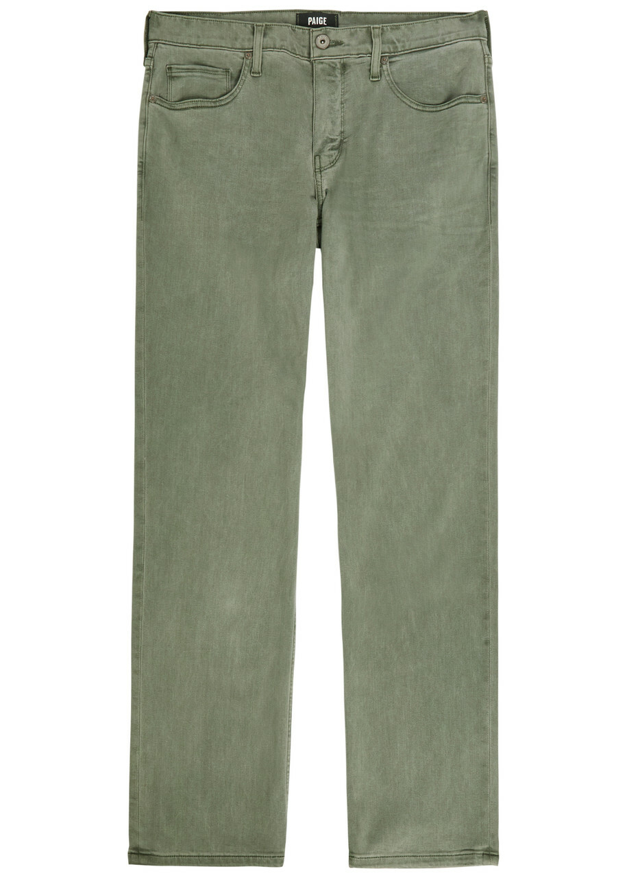 Paige Normandie Straight-leg Jeans Khaki