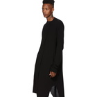 Julius Black Draping Long Sleeve T-Shirt