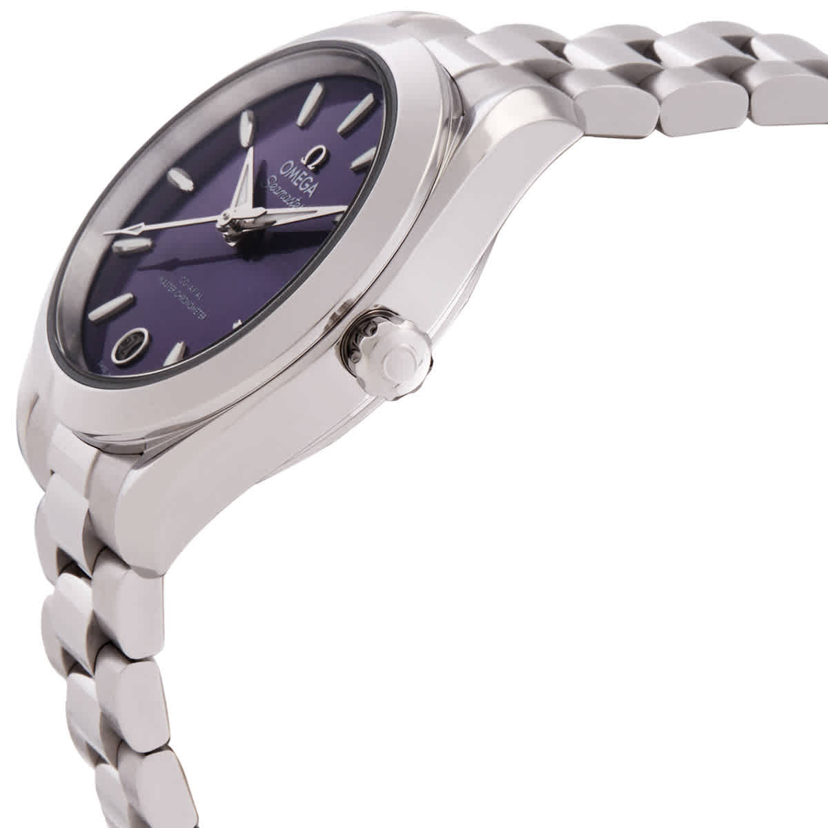 Omega Seamaster Automatic Lavender Dial Ladies Watch 22010302010002
