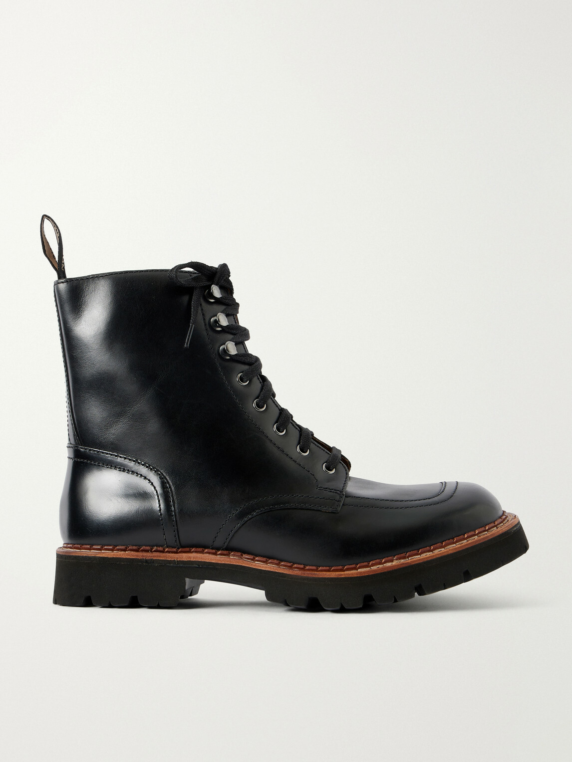 Grenson - Noha Leather Lace-Up Boots - Black