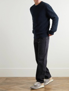 Nudie Jeans - August Ribbed Cotton Sweater - Blue