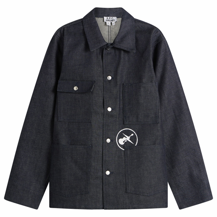 Photo: A.P.C. Men's FRGMT. Grand Jack Jacket in Indigo
