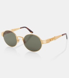 Jean Paul Gaultier Double Ressort round sunglasses