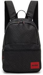 Hugo Black Logo Backpack