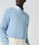 Ralph Lauren Purple Label Cable-knit cashmere sweater