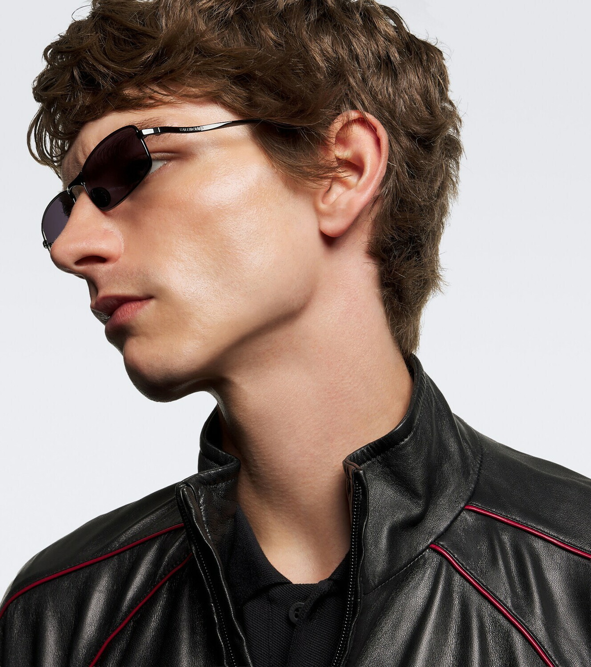 Balenciaga Logo rectangular sunglasses