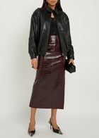 Nour Hammour Doran Leather Jacket Black