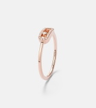 Messika Move Uno 18kt rose gold ring with diamonds