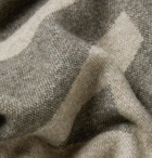 Acne Studios - Toronty Logo-Jacquard Wool-Blend Scarf - Gray