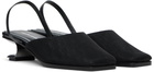 Nicole Saldaña Black Syd Mesh Heels