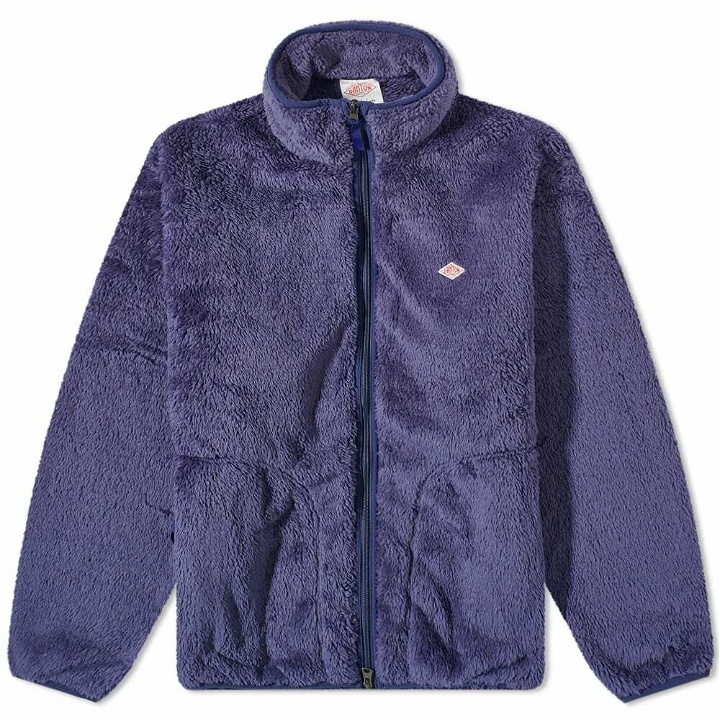 Photo: Danton Men's High Pile Fleece Jacket in Smoke Blue