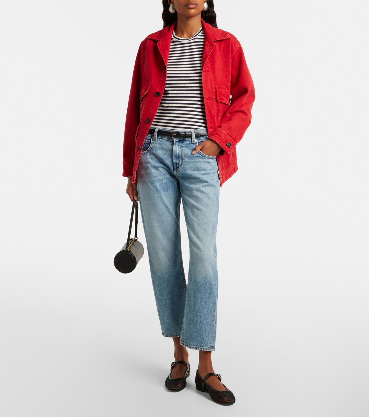 Nili Lotan Lana striped cotton jersey T-shirt