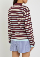 Damson Madder Noah Layered Striped Cotton Rugby top Multicoloured
