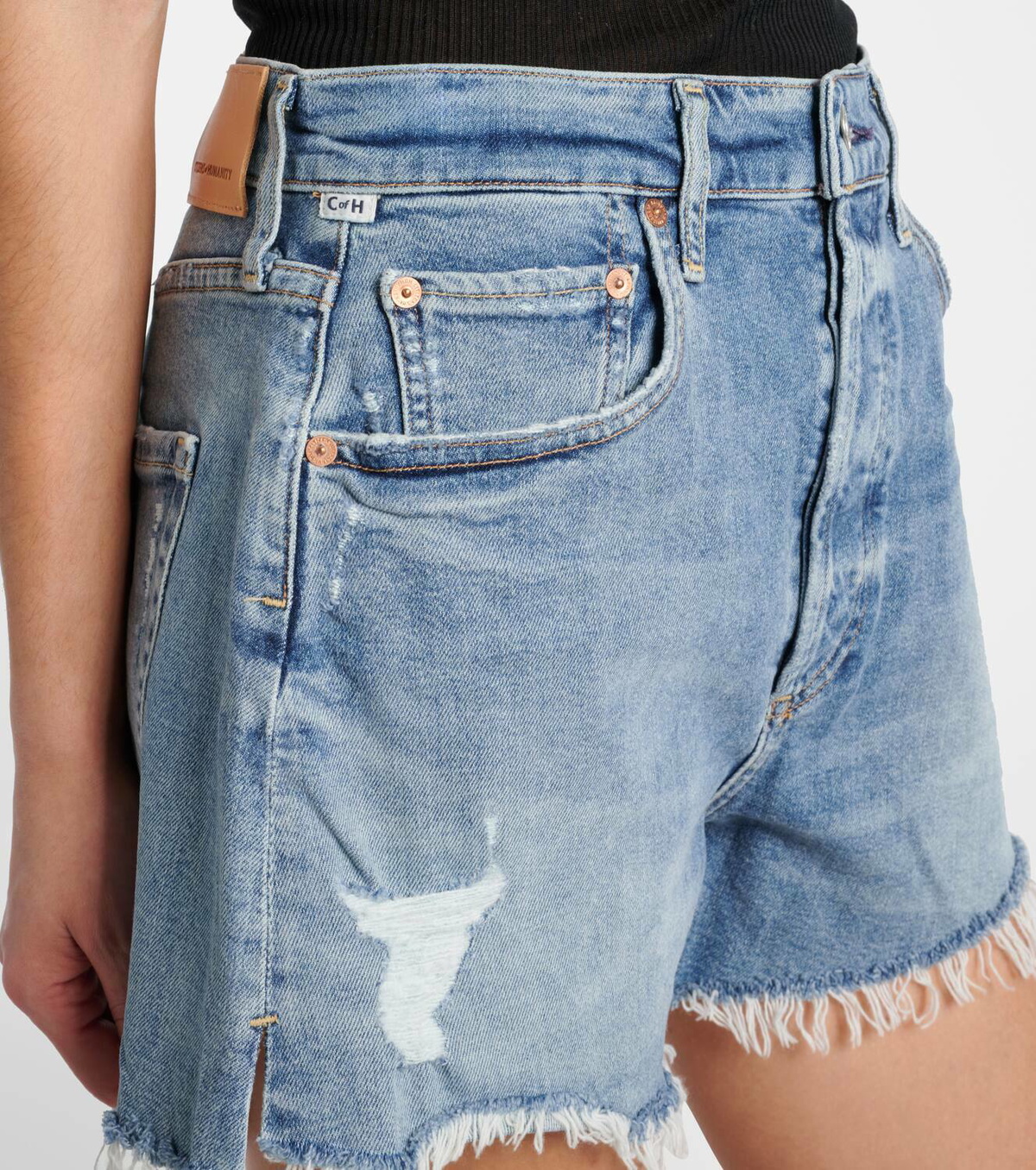 Citizens of Humanity Marlow distressed denim shorts