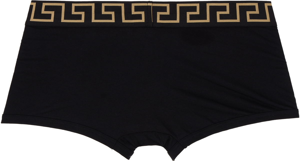 Versace Underwear Black Greca Border Boxer Briefs Versace Underwear