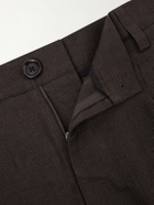 Oliver Spencer - Coney Straight-Leg Pleated Linen Suit Trousers - Brown