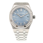 Audemars Piguet Royal Oak Automatic Diamond Blue Dial Ladies Watch 15551ST.ZZ.1356ST.04
