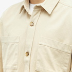 Foret Men's Mellow Overshirt in Oat