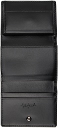 Yohji Yamamoto Black Compact Trifold Wallet