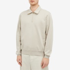 Lady White Co. Men's Quarter Zip Sweat in Scarlet Grey