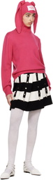 Charles Jeffrey LOVERBOY Pink Merino Rabbit Balaclava Hoodie