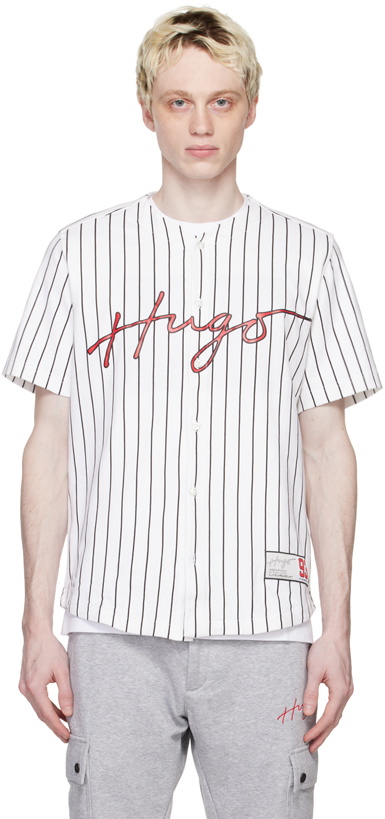 Photo: Hugo White Striped Shirt