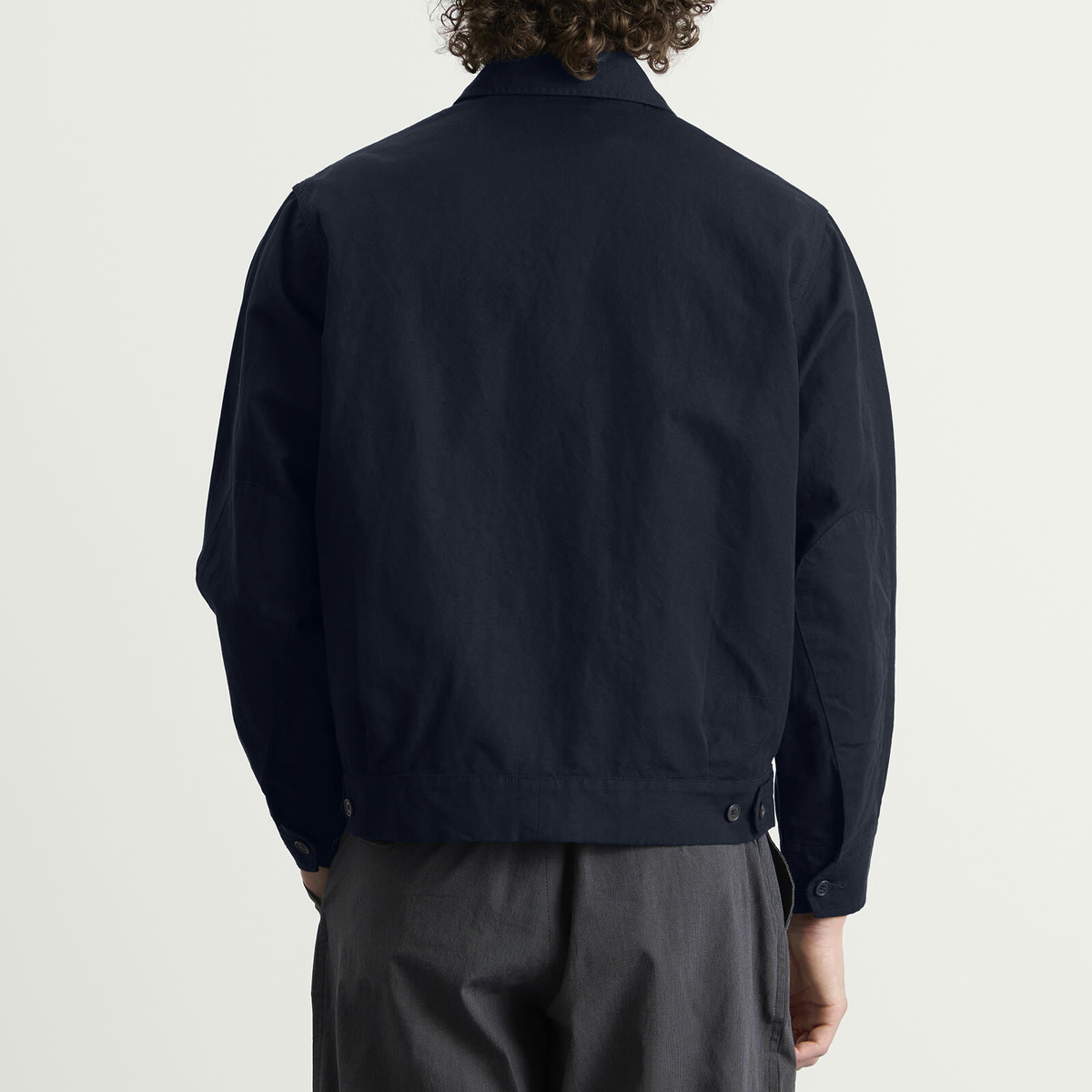 Universal Works Men's Linen Slub Weave S130 Jacket in Navy